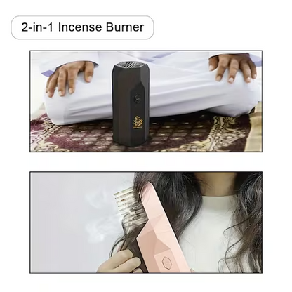 Electric Hair Brush Incense Burner for Bakhoor